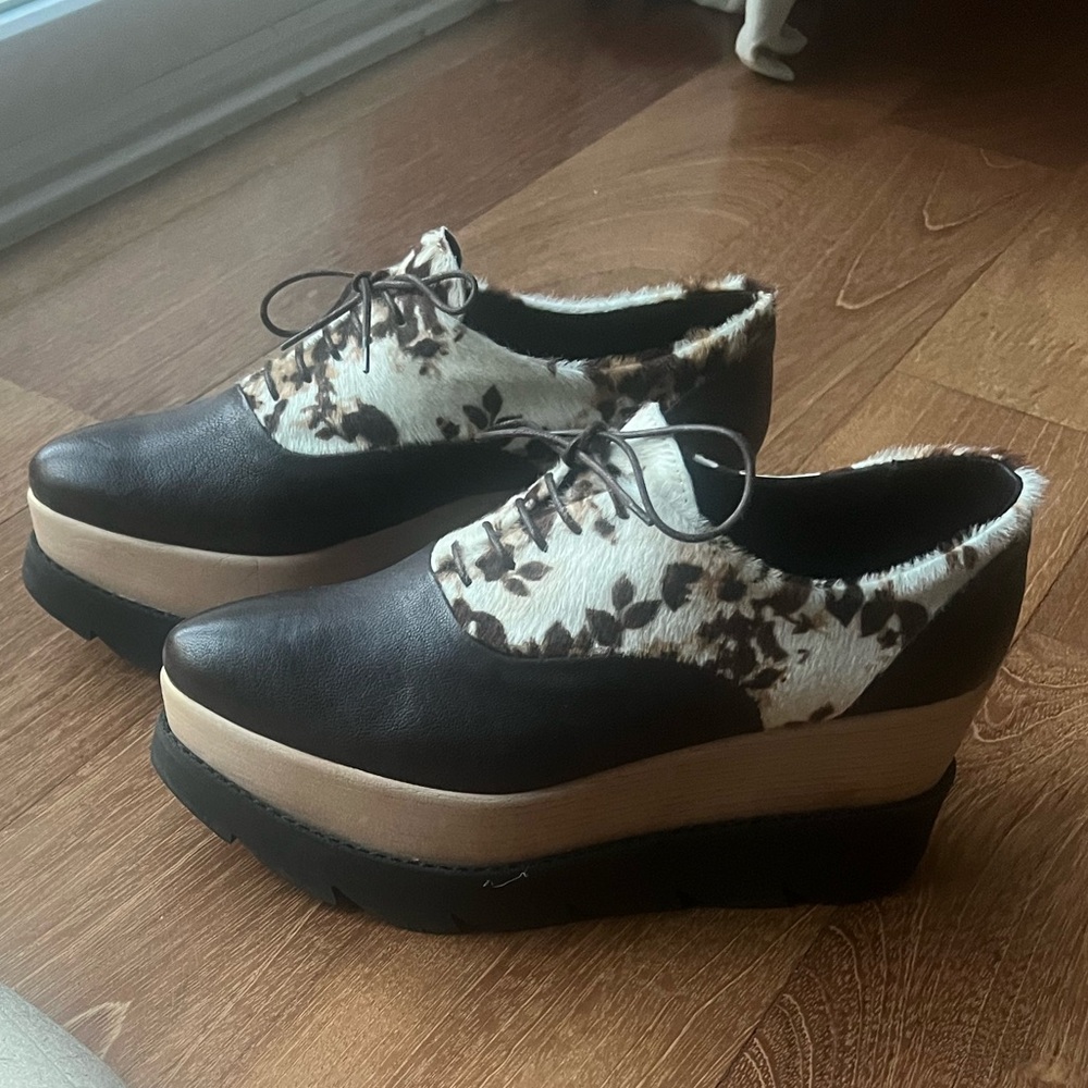 Platform Brogues Shoes, Company name:CL Factory Beautiful Italian craftsmanship